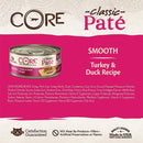 CORE Pate Turkey & Duck Recipe Grain-Free Canned Cat Food