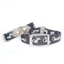 Vegan Leather Dog Collar - The Twiggy (Charcoal)