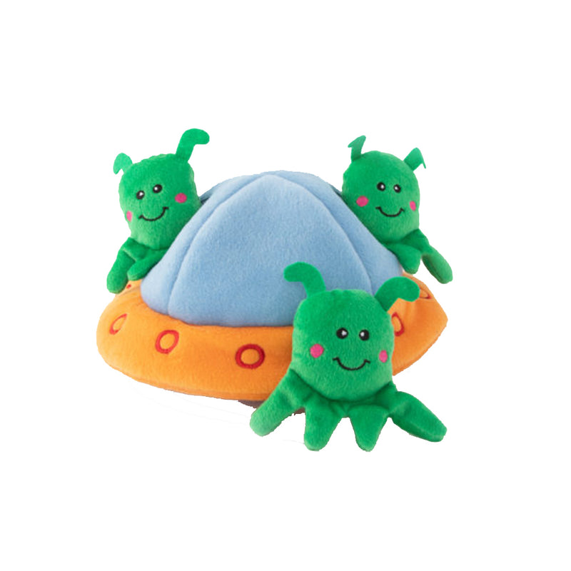 Zippy Burrow - Aliens in UFO Dog Toy