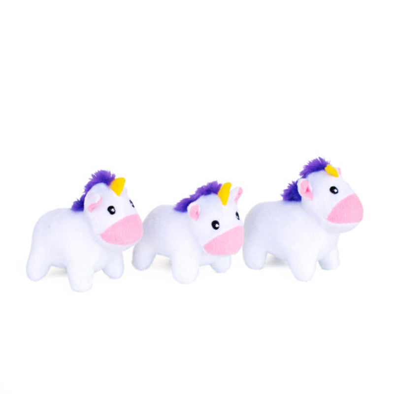Zippy Burrow - Unicorns in Rainbow Dog Toy