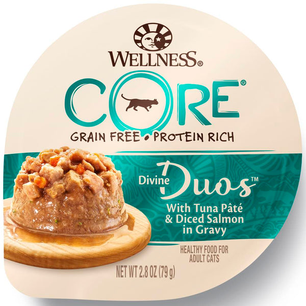 CORE Grain-Free Divine Duos With Tuna Paste & Diced Salmon  Wet Cat Food