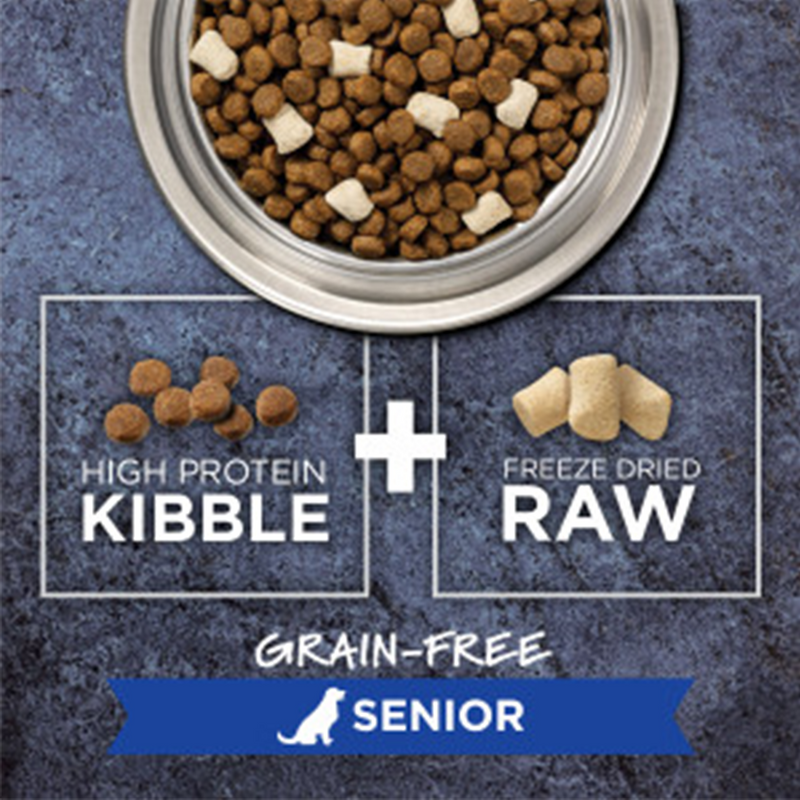 Raw Boost Grain-Free Chicken Recipe for Senior Dry Dog Food - Repacked